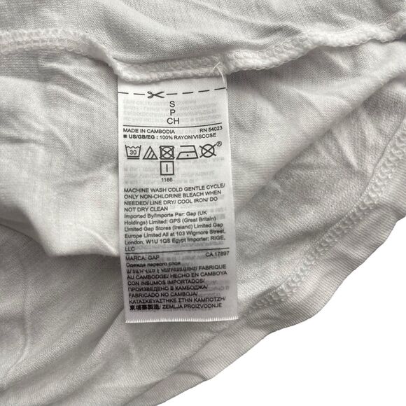 GAP Maternity Small Tank Top Layered Black White Scoop Neck Sleeveless - Picture 3 of 7